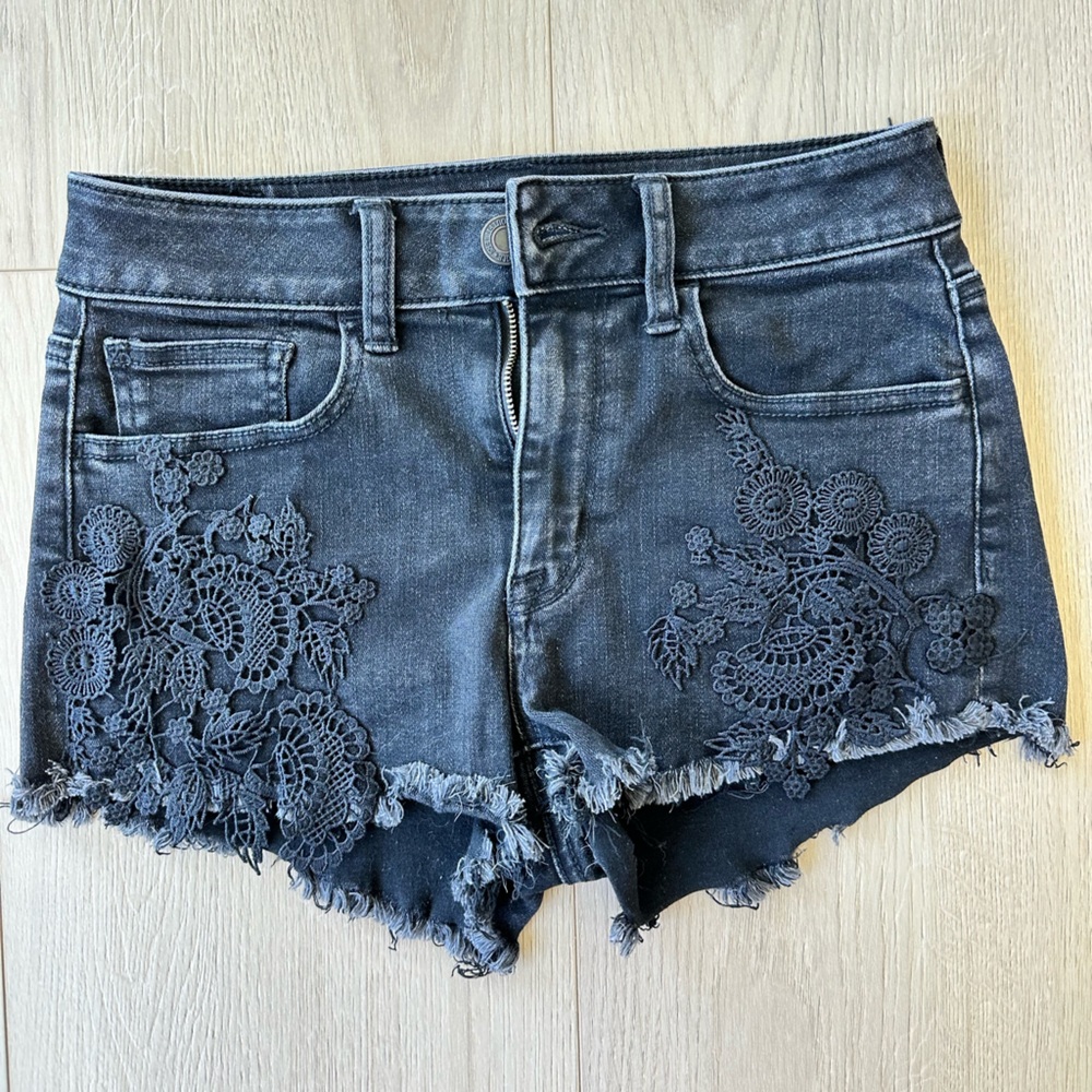 American Eagle Outfitters Charcoal Denim Shorts